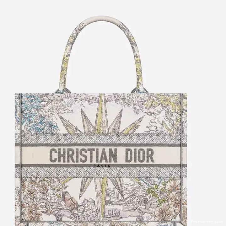 Reve Motif Tote Canvas Dior Book Beige d'Infini 0702 Luxury